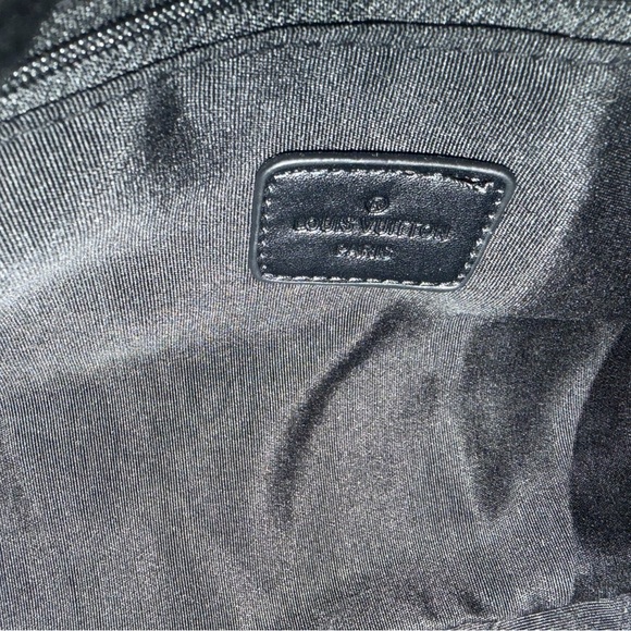 Elegant Black Duffel Bag with Matching Clutch, New - Picture 14 of 17